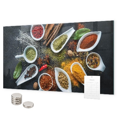 Tableau magnétique mural Épices