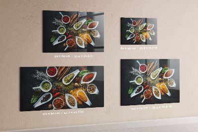 Tableau magnétique mural Épices