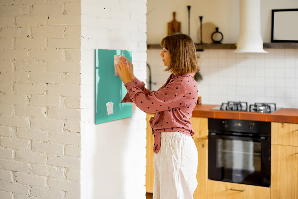 Tableau magnétique décoratif couleur turquoise