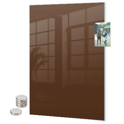Tableau magnétique décoratif Couleur brune