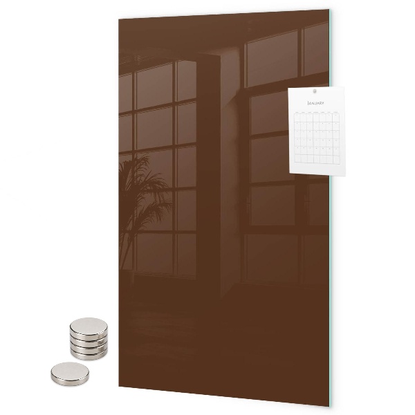 Tableau magnétique décoratif Couleur brune