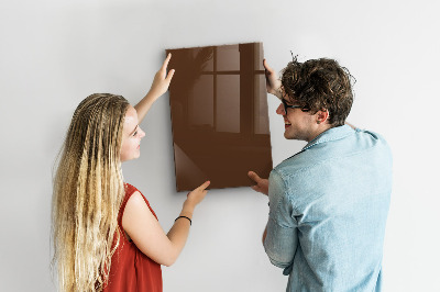 Tableau magnétique décoratif Couleur brune