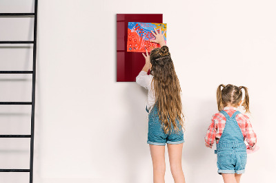 Tableau aimanté couleur bordeaux