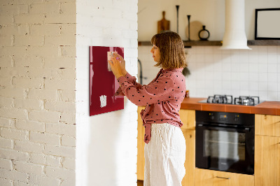 Tableau magnétique décoratif couleur rouge