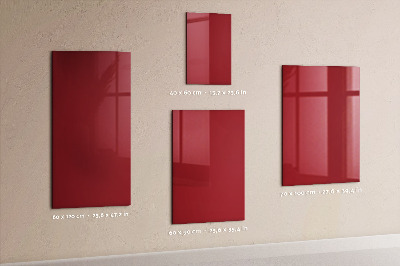 Tableau magnétique décoratif couleur rouge