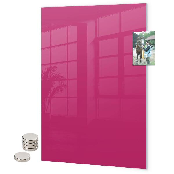 Tableau magnétique décoratif couleur rose foncé