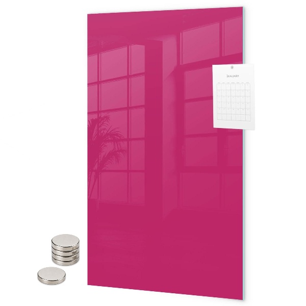 Tableau magnétique décoratif couleur rose foncé