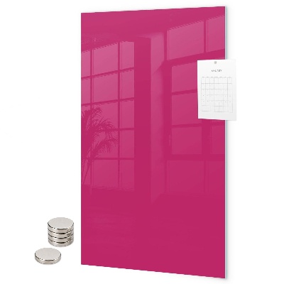 Tableau magnétique décoratif couleur rose foncé