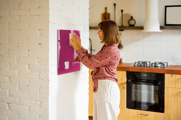 Tableau magnétique décoratif couleur rose foncé