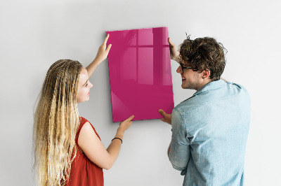 Tableau magnétique décoratif couleur rose foncé