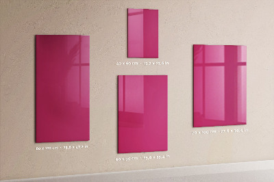 Tableau magnétique décoratif couleur rose foncé