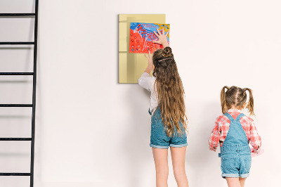 Tableau magnétique décoratif couleur crème