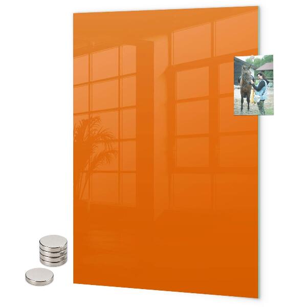 Tableau magnétique décoratif couleur orange