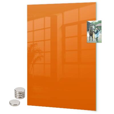 Tableau magnétique décoratif couleur orange