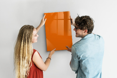 Tableau magnétique décoratif couleur orange