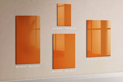 Tableau magnétique décoratif couleur orange