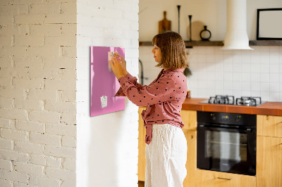 Tableau aimanté Rose