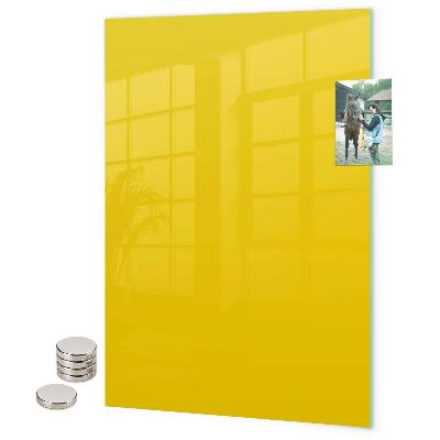 Tableau magnétique décoratif couleur jaune clair
