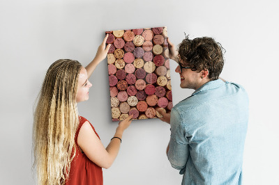 Tableau aimanté bouchons de vin