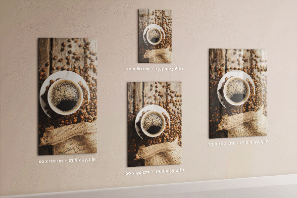 Tableau magnétique décoratif café en grains
