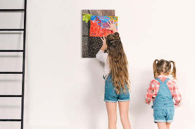 Tableau aimanté graines de tournesol