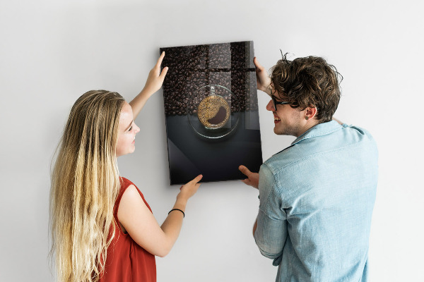 Tableau magnétique décoratif Café et graines