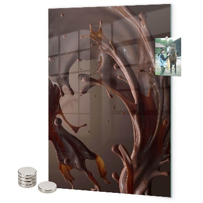 Tableau magnétique décoratif Chocolat renversé