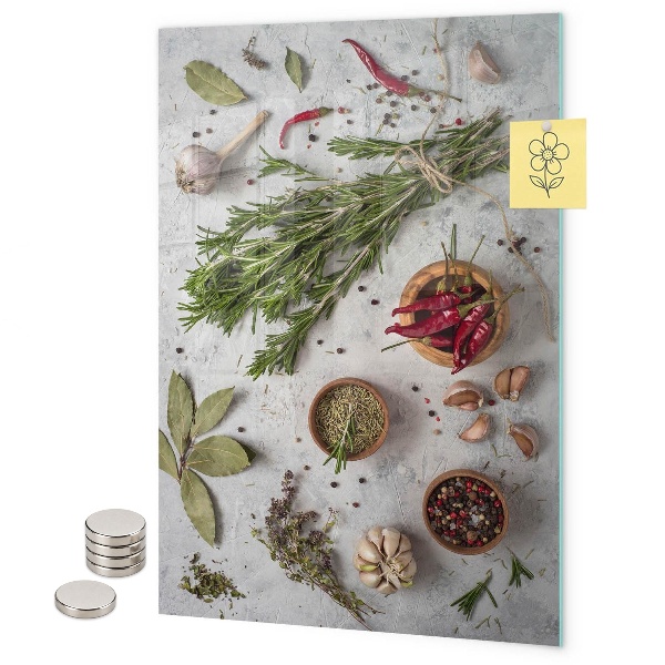 Tableau aimanté herbes aromatiques