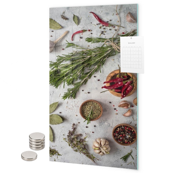 Tableau aimanté herbes aromatiques