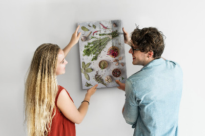 Tableau aimanté herbes aromatiques