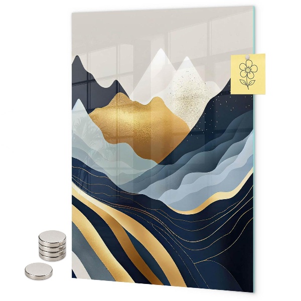 Tableau aimanté Montagnes abstraites