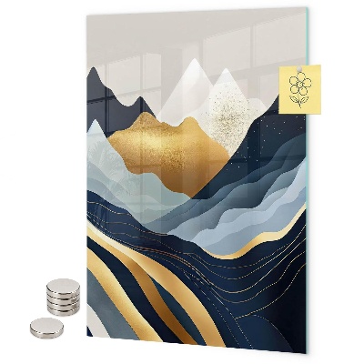 Tableau aimanté Montagnes abstraites
