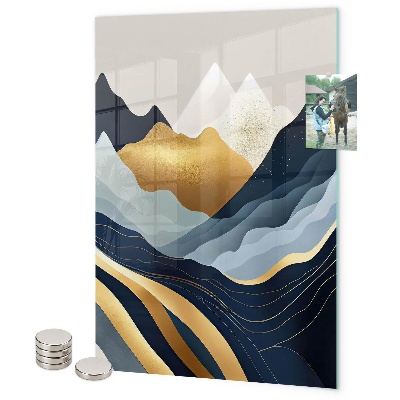 Tableau aimanté Montagnes abstraites