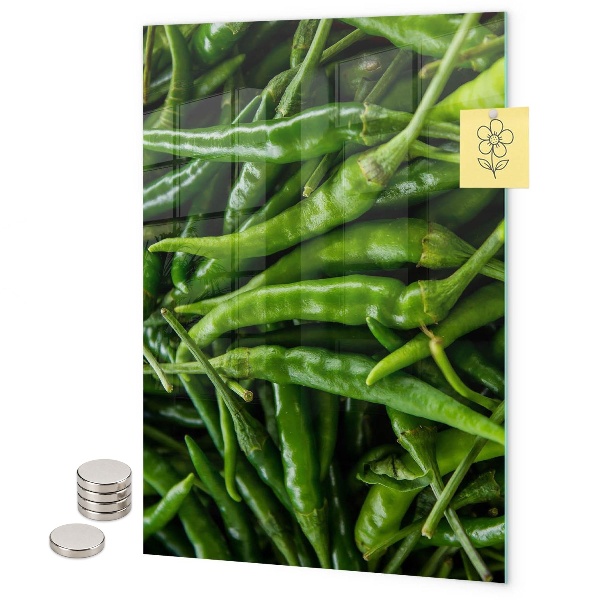 Tableau magnétique décoratif Poivron vert