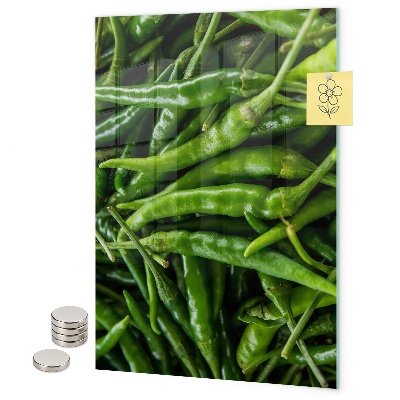 Tableau magnétique décoratif Poivron vert
