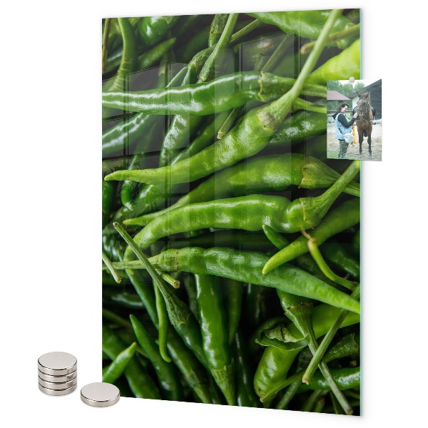 Tableau magnétique décoratif Poivron vert