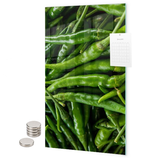 Tableau magnétique décoratif Poivron vert