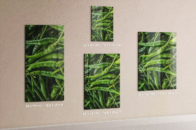 Tableau magnétique décoratif Poivron vert