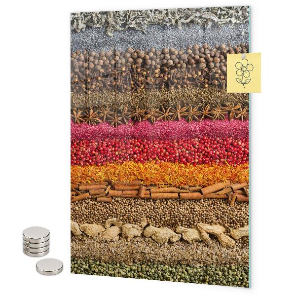 Tableau magnétique décoratif Épices aromatiques