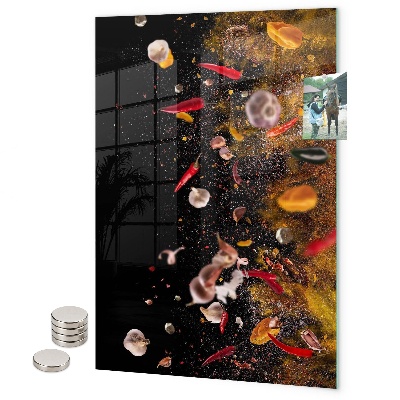 Tableau magnétique décoratif Myrtilles et framboises