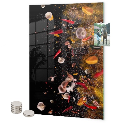 Tableau aimanté Une explosion de saveurs