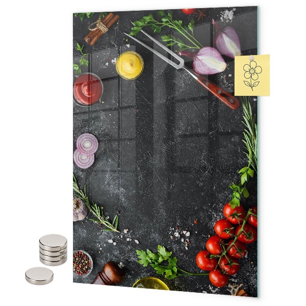 Tableau magnétique décoratif Table des saveurs