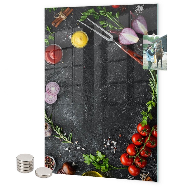 Tableau magnétique décoratif Table des saveurs