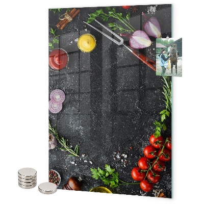 Tableau magnétique décoratif Table des saveurs