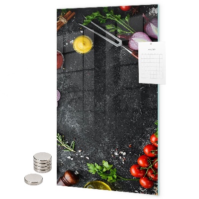 Tableau magnétique décoratif Table des saveurs