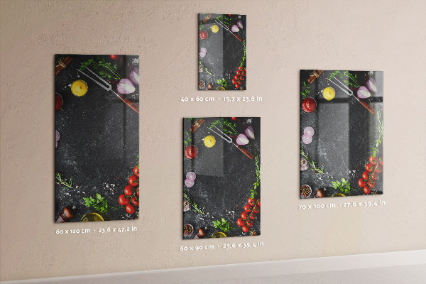 Tableau magnétique décoratif Table des saveurs