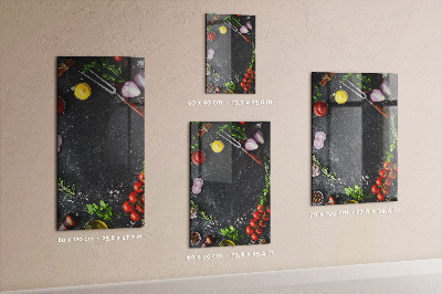 Tableau magnétique décoratif Table des saveurs