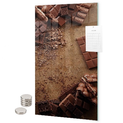Tableau magnétique décoratif cubes de chocolat