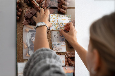 Tableau magnétique décoratif cubes de chocolat