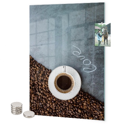 Tableau aimanté Une tasse de café
